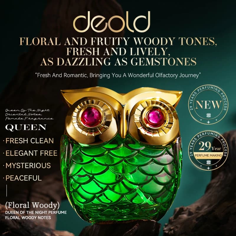 Parfum oriental hibou pour femme, parfum exclusif à la vanille et au bois de santal de la reine, Eau