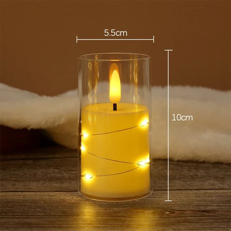 LED bougie électronique anniversaire 3AA batterie salle de Camping fête de mariage décoration atmosp