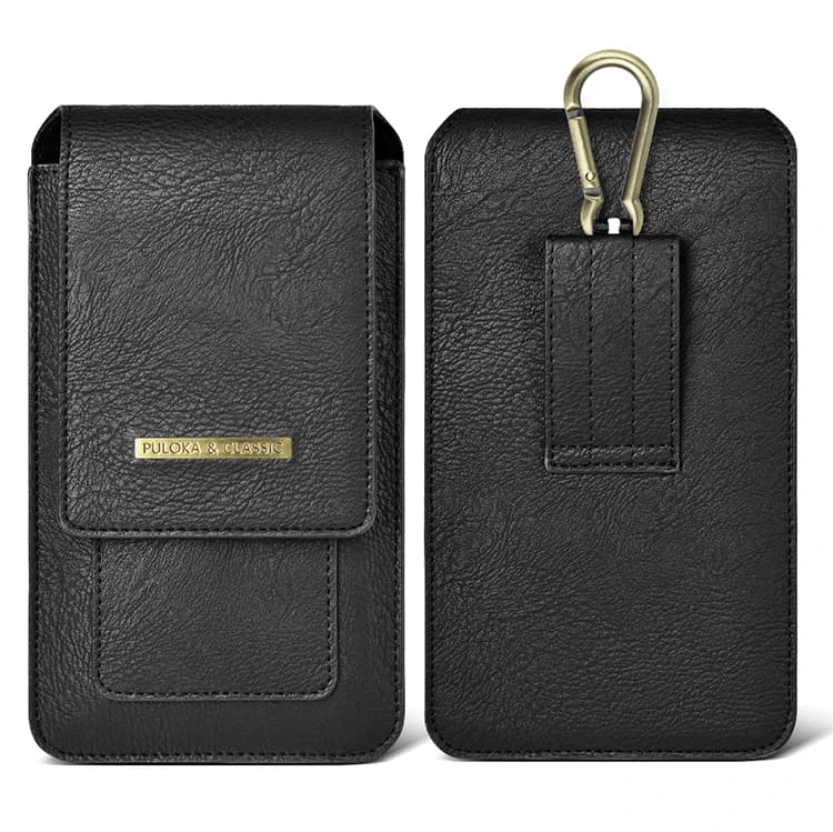 PULOKA – sac de taille rétro en cuir PU pour téléphone portable, grande capacité, haut de gamme, poc