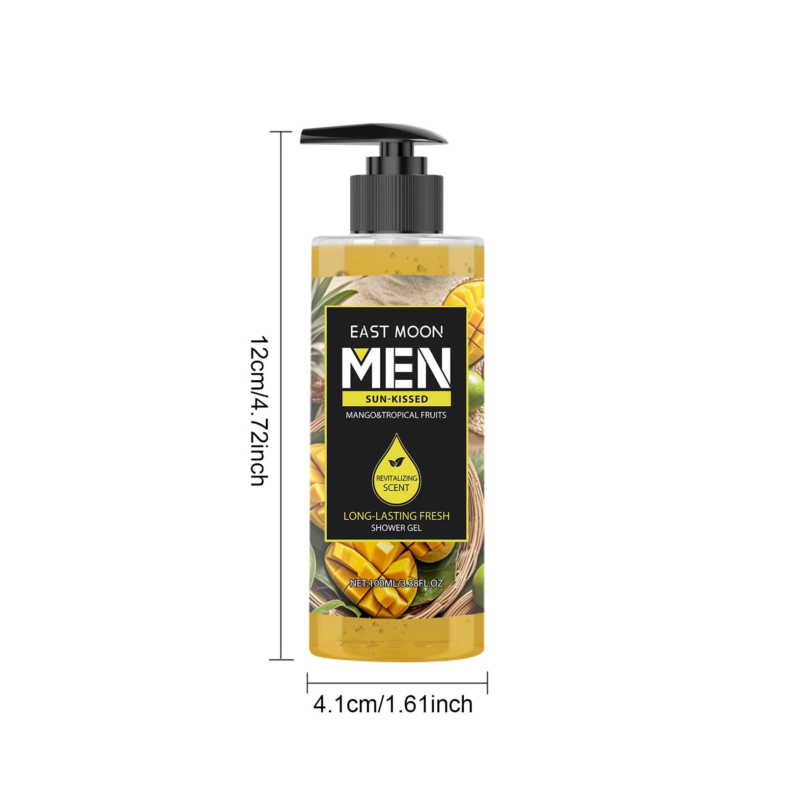Gel douche parfum durable pour hommes, 4 parfums, extrait de plante naturelle, nettoyage en profonde