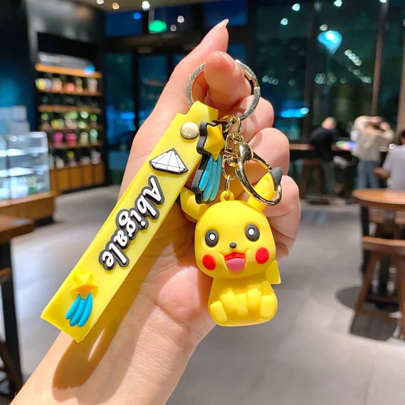 Porte-clés Anime Pokémon Pikachu, Pendentif Sac à Dos Kawaii Eevee, Accessoires Sac Bandoulière Glac