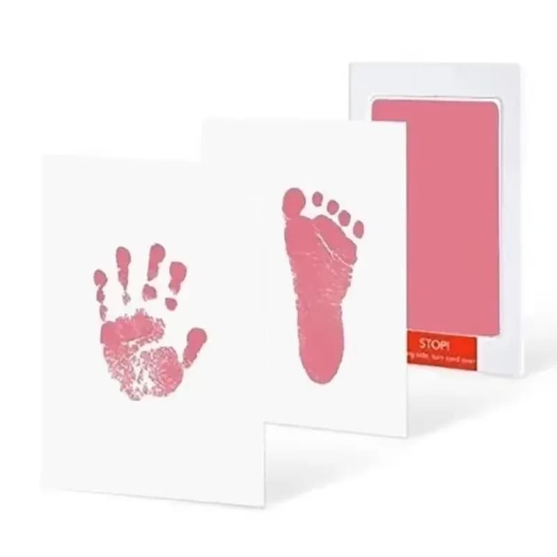 Kit DIY pour empreintes de mains et de pieds de bébé nouveau-né, tampons encreurs, cadre photo, empr