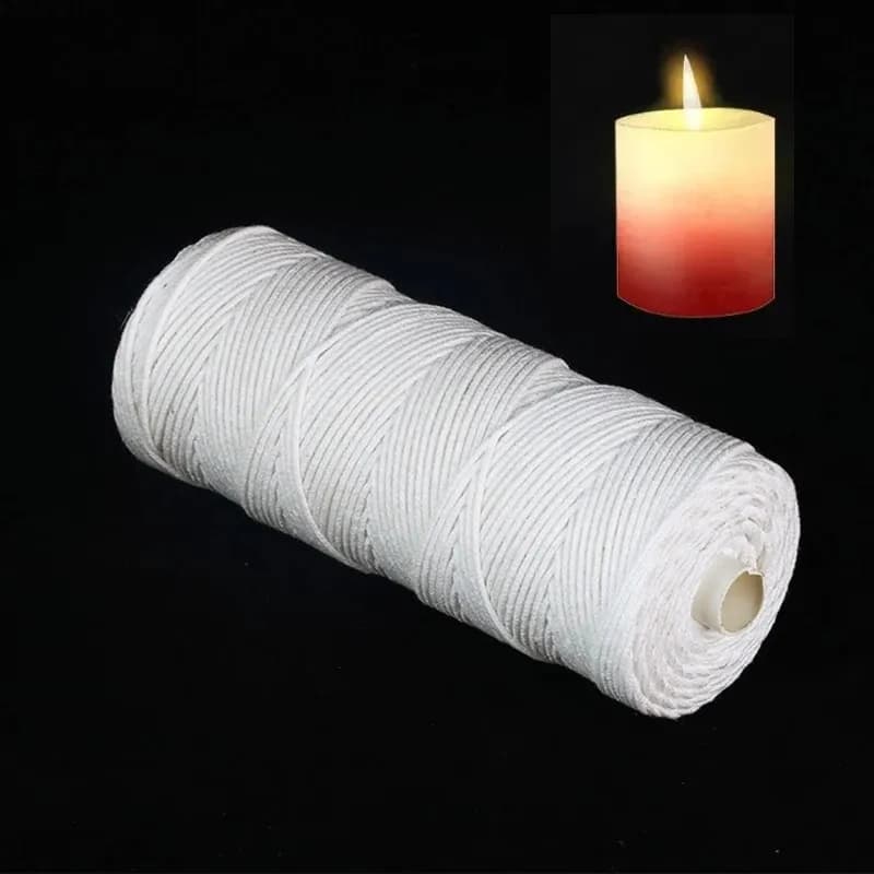Mèches de Bougie à Faire Soi-Même, Bobine de Fil, Noyau d'Avertissement, Paraffine, Tresse de Coton,