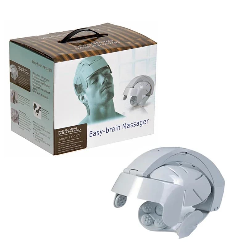 Casque de masseur de tête électrique, thérapie thermique par Vibration, Acupuncture facile, taille r