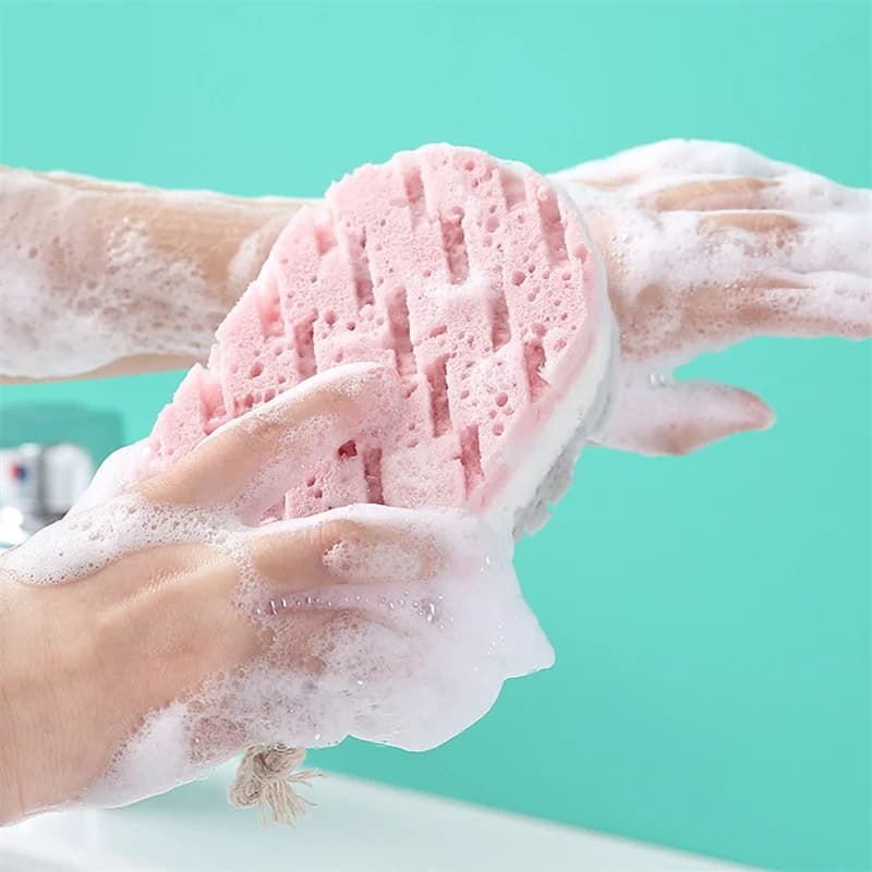 Boule de bain en éponge, douche, frottement pour tout le corps, Exfoliation, brosse de Massage, épur
