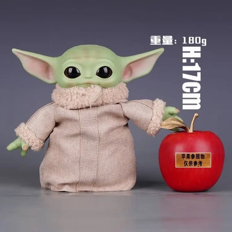 30CM 17CM Yoda bébé figurine Star Wars Kawaii Yoda peluche poupée vrais vêtements modèle jouets mign