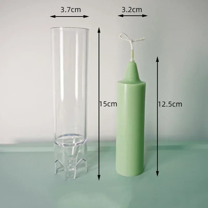Moule à bougie cylindrique Spire, fait à la main, aromathérapie, outil de fabrication de bougies cyl
