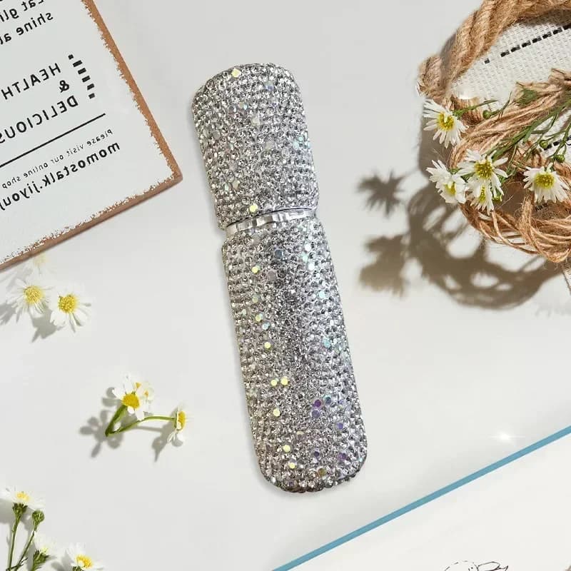 Mini vaporisateur de parfum en cristal, d'extraction de 10ml, pour tous les jours, à paillettes, cos