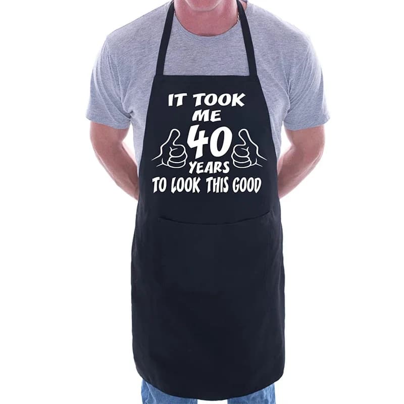 Cadeau coquin pour 40e anniversaire, il a pris 40 ans pour regarder ce bon tablier barbecue, maman, 