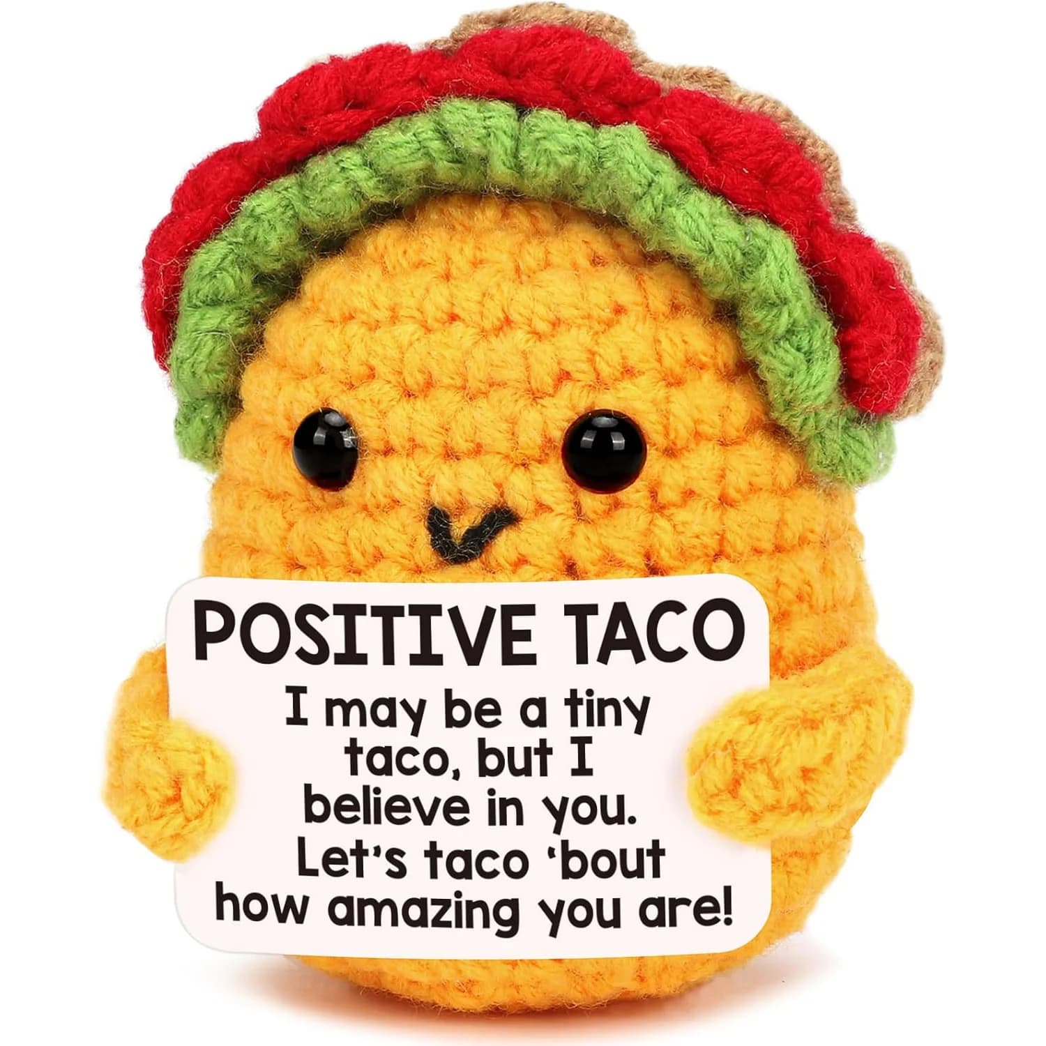 Crochet positif Taco soutien inspirant émotionnel cadeaux d'anniversaire drôles pour femmes hommes b