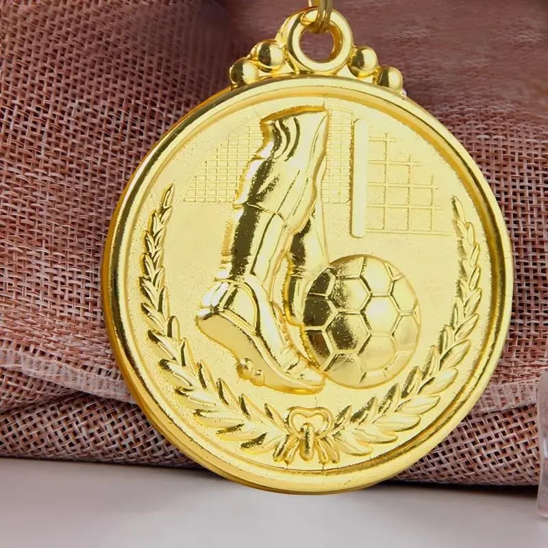 DGBG Médaille Sportive Personnalisée en Alliage de Zinc Or Argent Bronze pour Football, Basketball, 