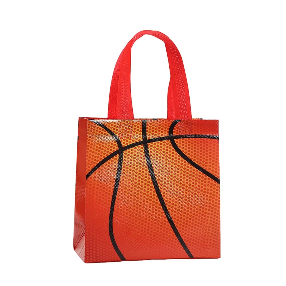 12 sacs cadeaux en non-tissé sur le thème du basketball, sacs à bonbons pour enfants, garçons, anniv