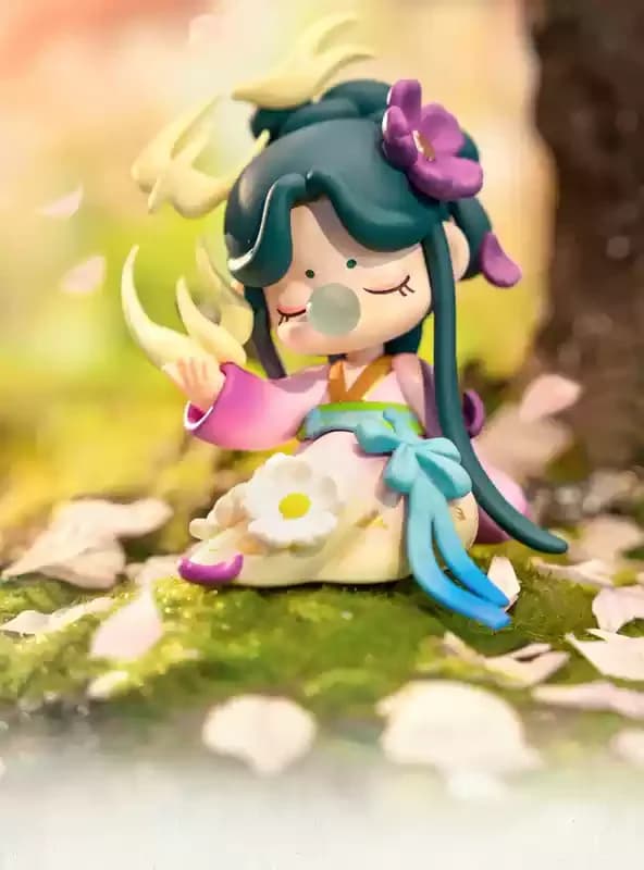 Boîte aveugle Lolife Nanci – Figurine de série de peinture de poésie populaire, décoration de bureau