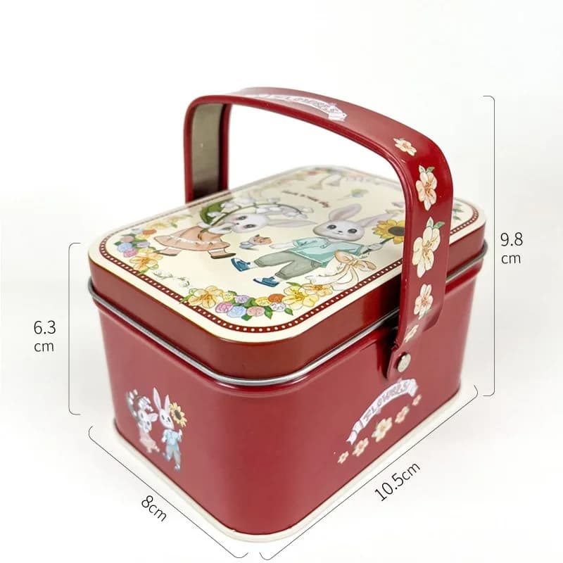 Boîte à strass portable créative de Pâques, boîte-cadeau lapin, porte-strass, fournitures d'emballag
