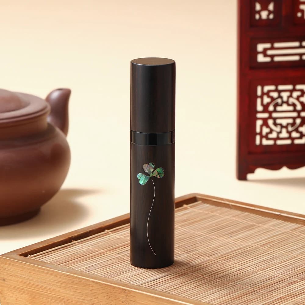 Flacons vaporisateurs de parfum miniatures en bois de 5 ml à remplissage par le bas, atomiseurs de p