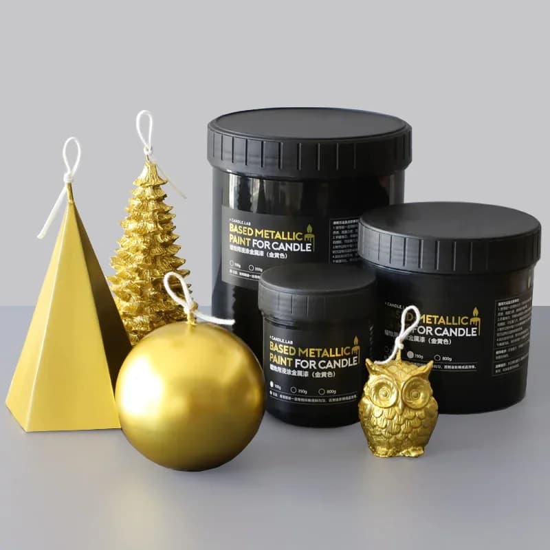 100g/350g/800g/bouteille bougie Dip frottis métal brillant peinture bricolage créatif modélisation p