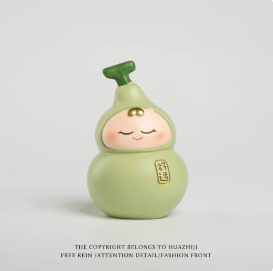 Ornement décoratif de petite gourde – Bonne chance métaphysique, sécurité et tenture de fortune, bur