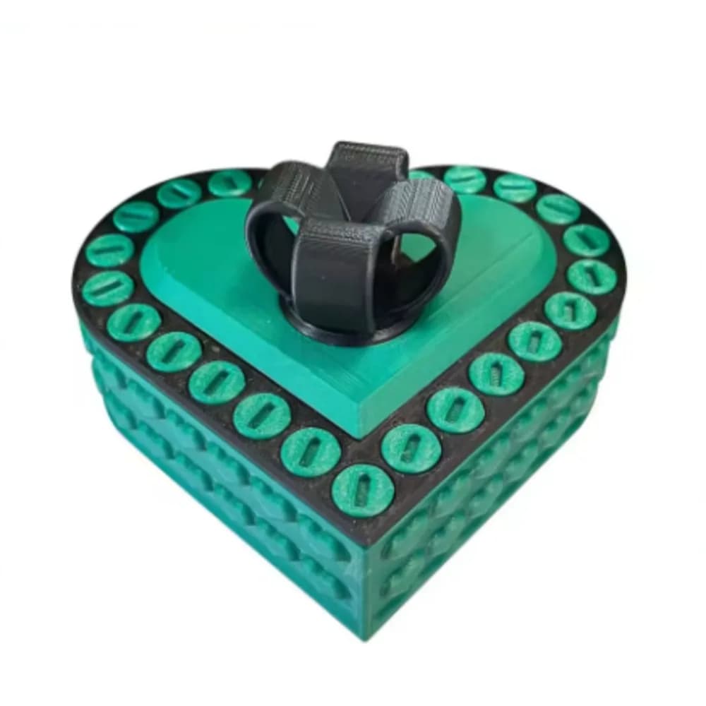 Boîte-cadeau Unique en forme de cœur, boîte à vis de farces détachable amusante, ornements, nouveaut