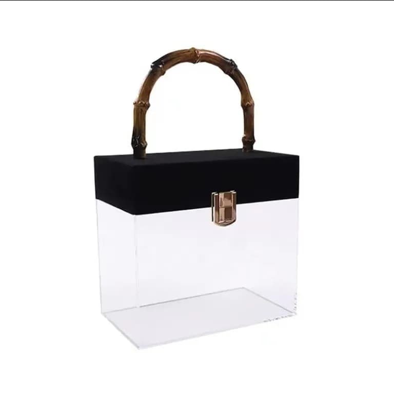 Coffret cadeau main cadeau bambou Joint à main haut de gamme rétro Transparent main boîte-cadeau mar