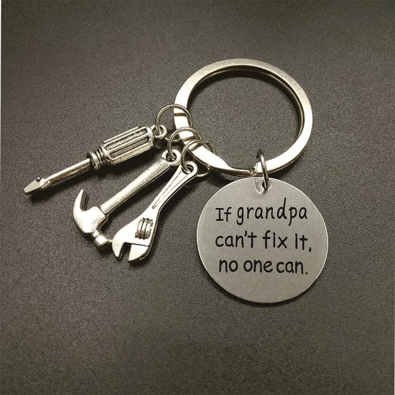 Si grand-père ne peut pas le réparer, personne ne peut-Porte-clés pour grand-père, mécanicien, grand