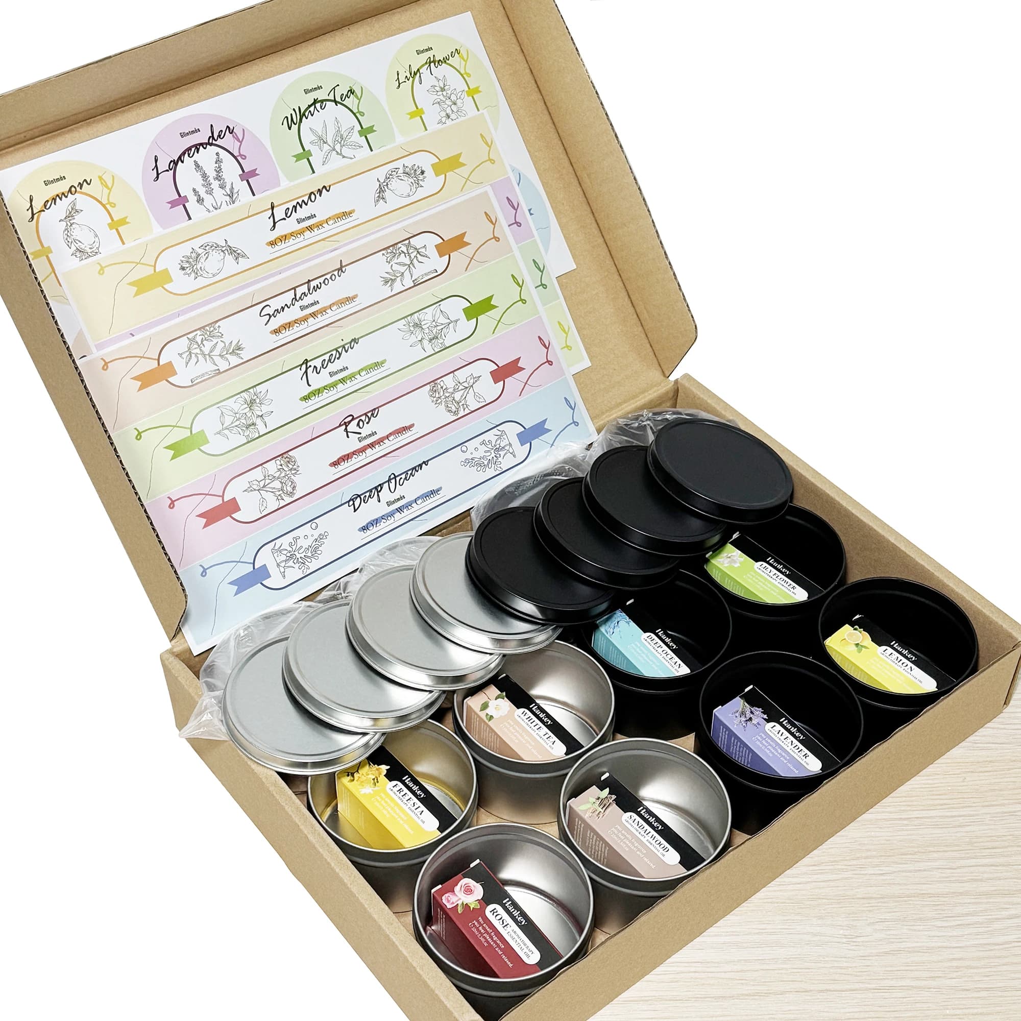 1 ensemble de Kit de fabrication de bougies à bricoler soi-même Premium pour adultes, ensemble d'out