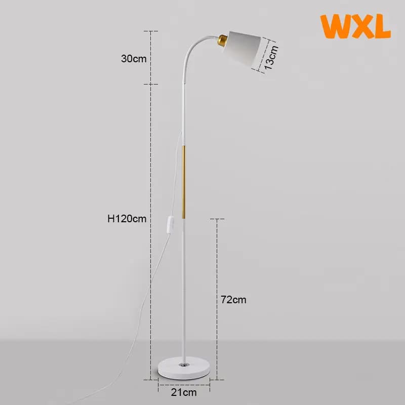 Lampe LED autoportante en fer forgé, design simpliste, luminaire décoratif d'intérieur, idéal pour u