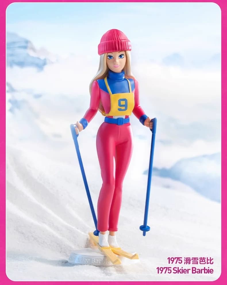 Tcv Popmart Barbie Style icône série Anime Figure boîte aveugle accessoires boîte mystère jouets fil