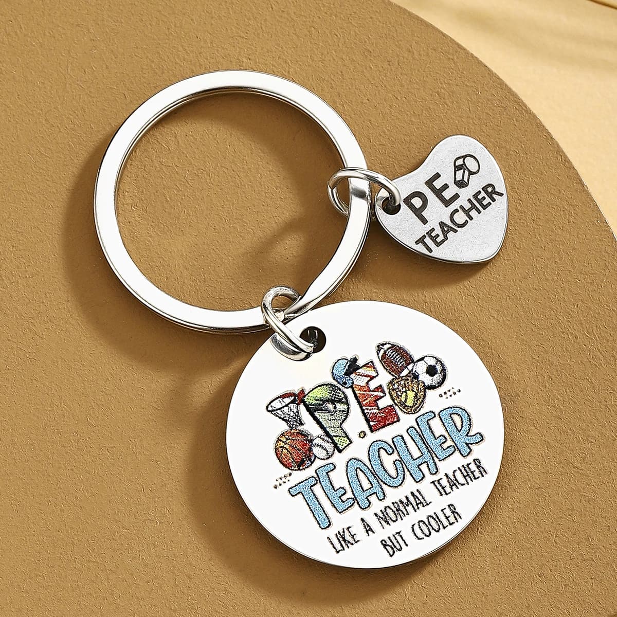 Porte-clés pour professeur de gym, cadeau pour la Journée des enseignants, cadeau pour hommes et fem
