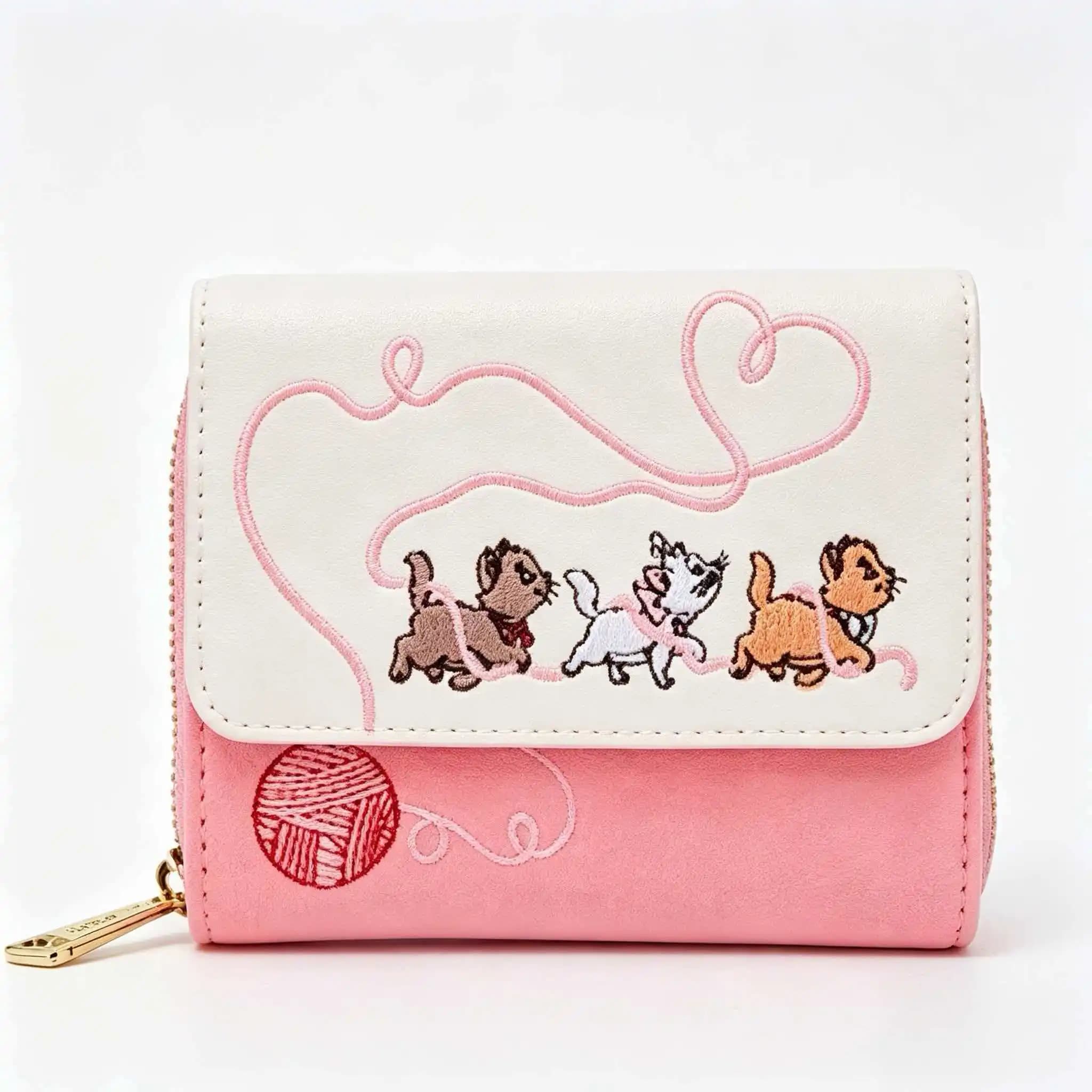 Le mini portefeuille floral Marie des Aristocats, portefeuille portable pour femmes, cadeaux d'anniv