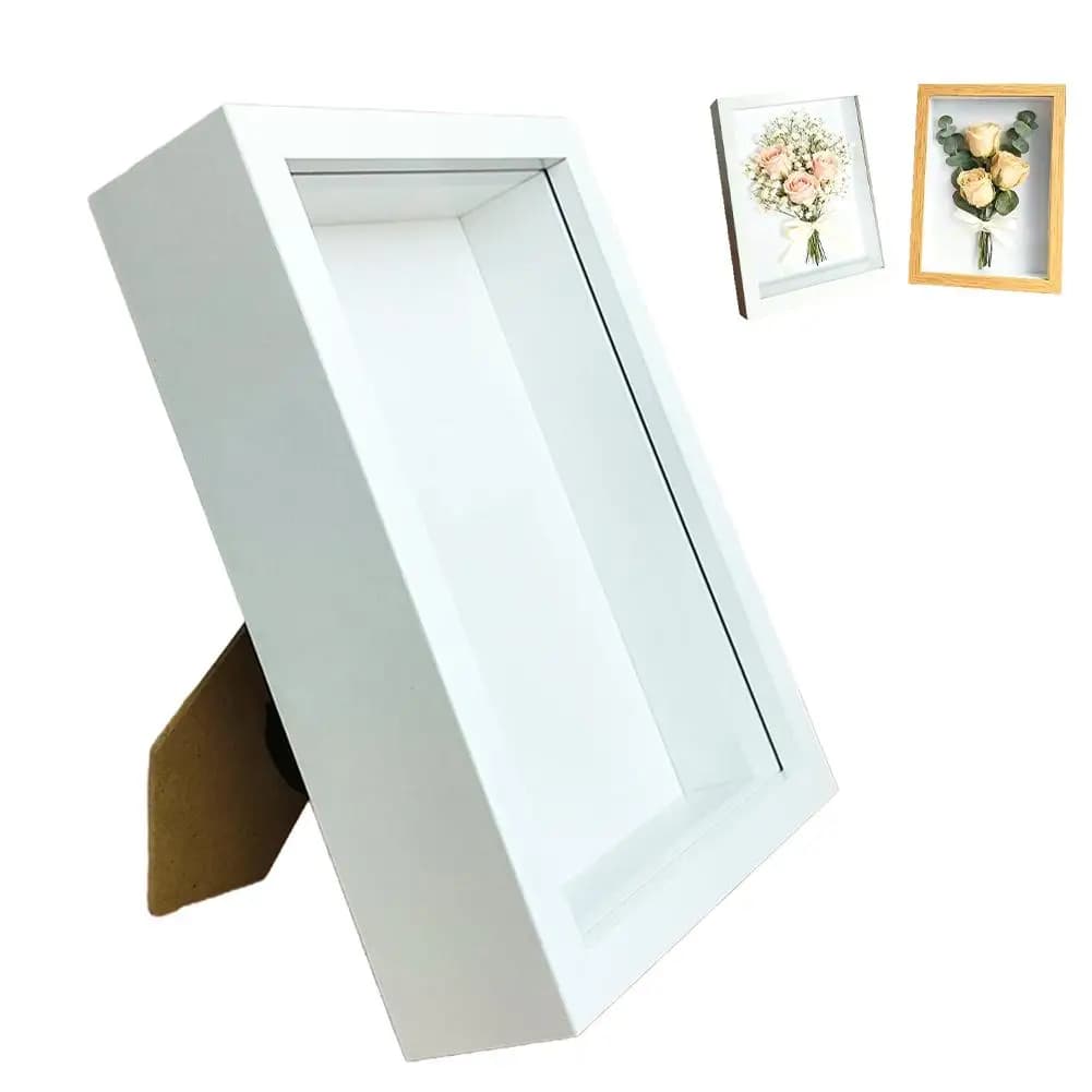 Cadre rustique 2026 en bois de 1,2 po de profondeur pour fleurs séchées, artisanat DIY, souvenirs, m