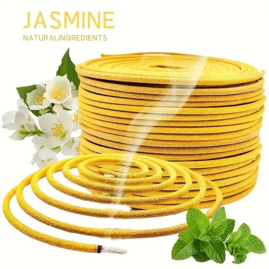 Parfum de bobine en spirale de jasmin, adapté à la décoration de la maison, au yoga, à la méditation