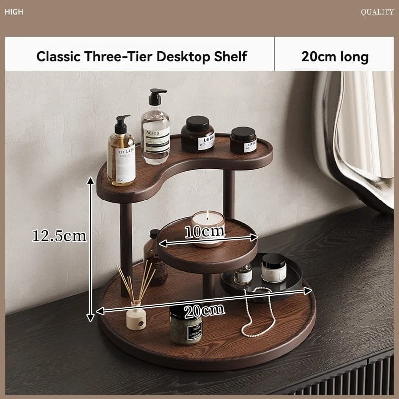 Boîte de rangement pour maquillage, huiles essentielles, produits de soin, organisateur de comptoir 