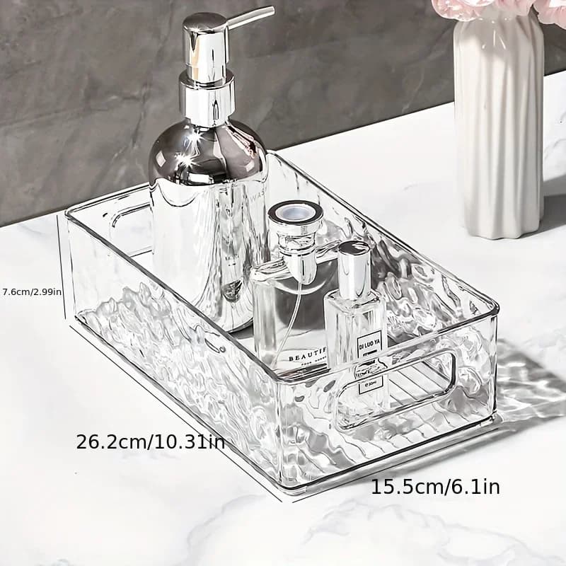 Boîte de rangement empilable de haute qualité en acrylique, organiseur de cosmétiques pour produits 