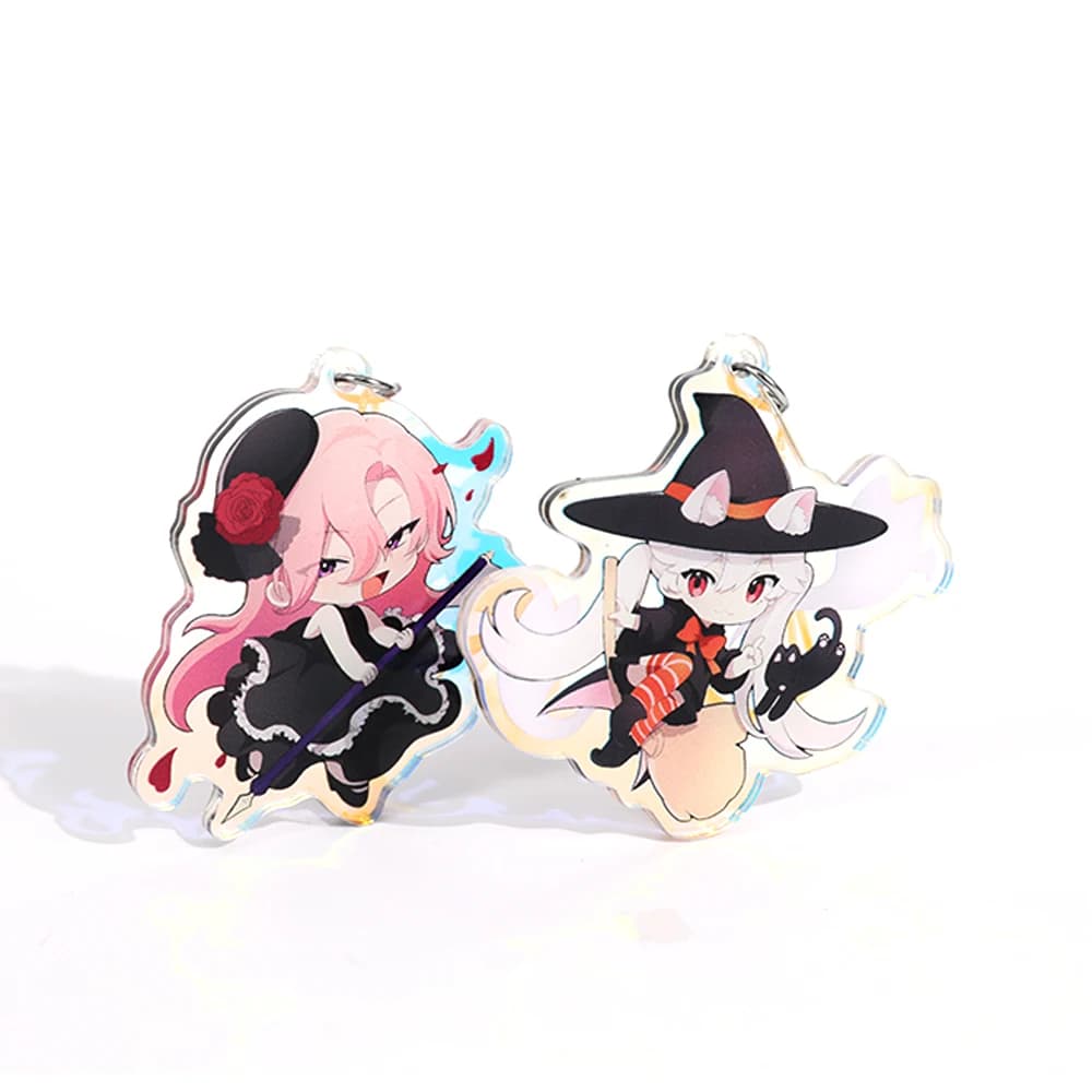 Porte-clés de personnalisation personnelle, porte-clés personnalisé en acrylique de dessin animé