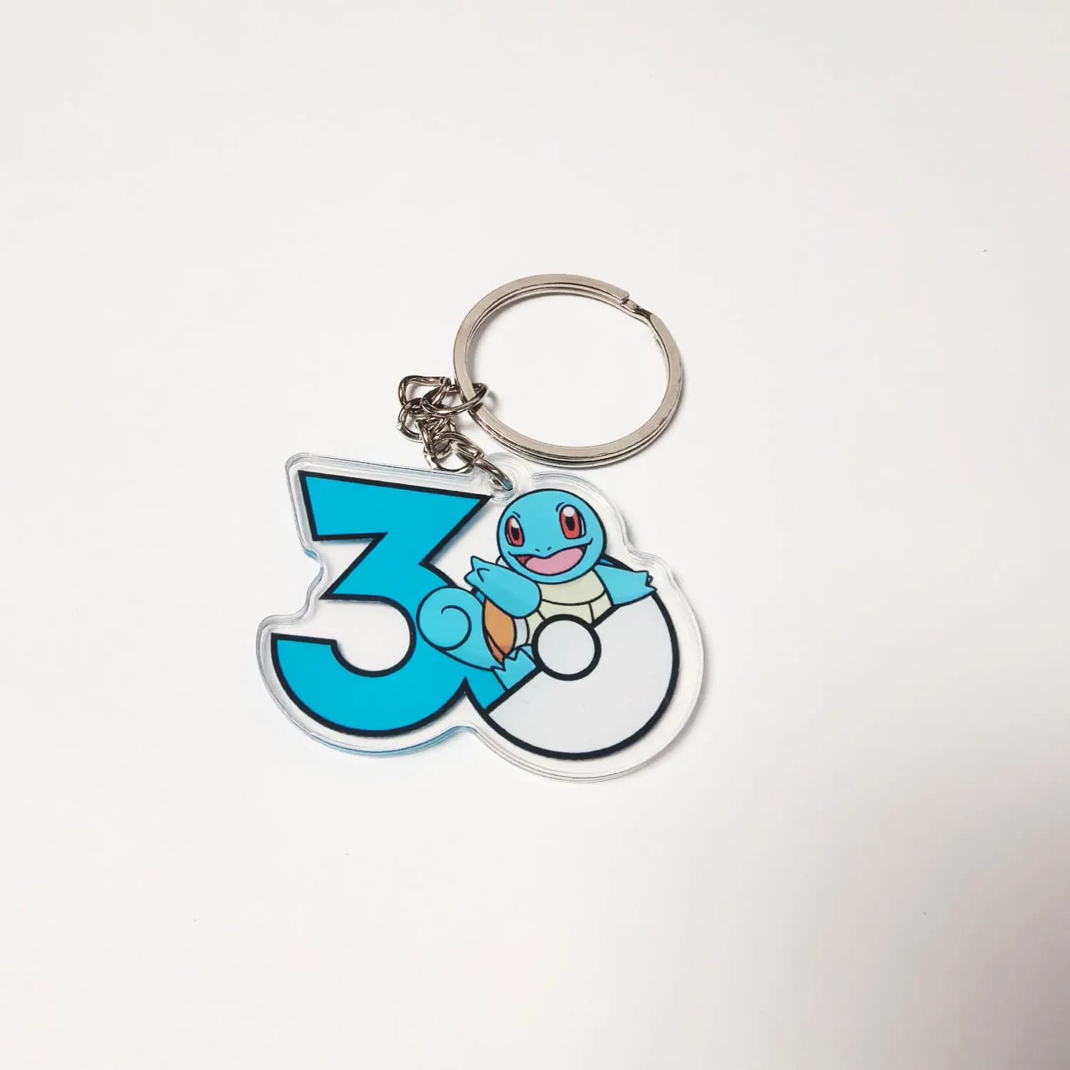 Porte-clés en acrylique Pokémon 30ème anniversaire, 50 types, pendentif mignon de personnage de dess