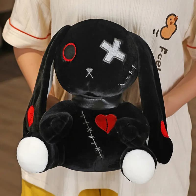 Lapin en peluche gothique effrayant, jouets en peluche, lapin en peluche, dreadcomparateur d'horreur