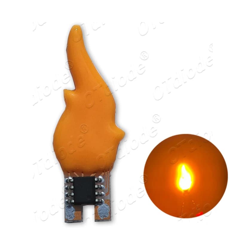 LED 3v 5v bougie clignotante COB LED flamme lumières 1800K DC3-5V fête d'anniversaire décoration amp