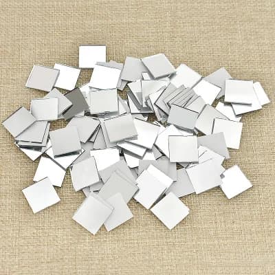 Miroir mosaïque petites carreaux carrés miroir autocollants muraux en vrac bricolage artisanat fourn