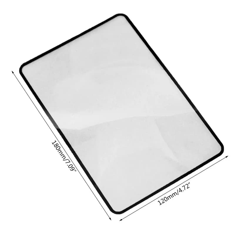 Loupe de lecture grand format A4/A5, loupe pleine page, lentille de lecture pour livre, loupe de lec