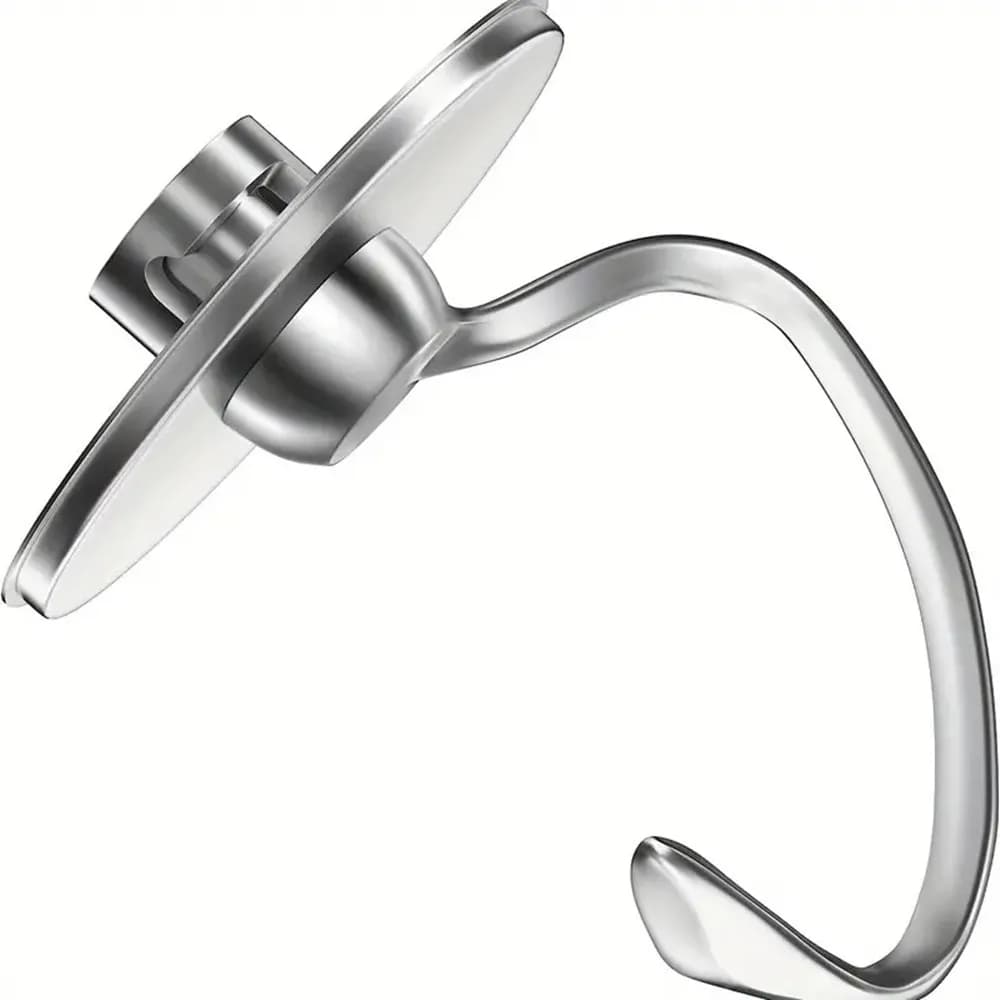 1 pièce d'accessoire de cuisine KitchenAid et crochet à pâte en acier inoxydable, adapté aux accesso