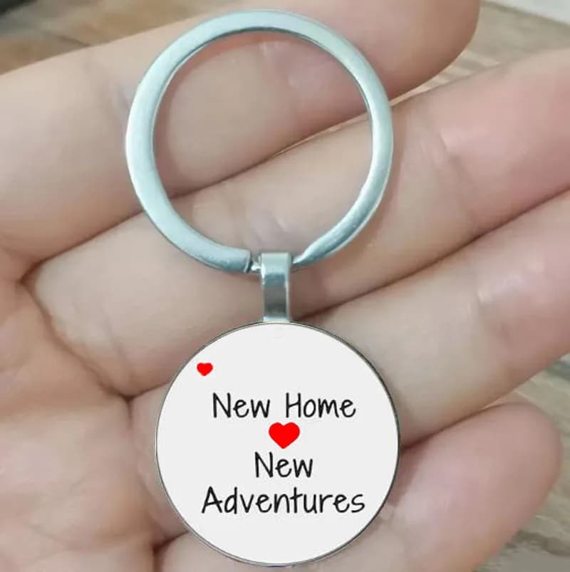 Porte-clés Sweet Home pour couple, porte-clés New Home, premier cadeau pour couple