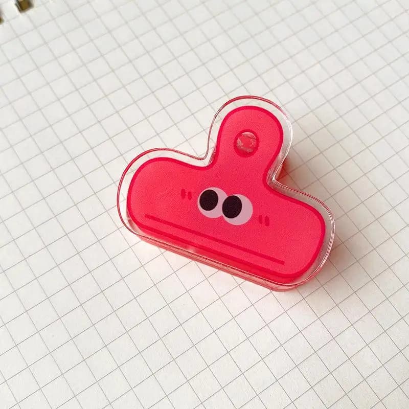 Clips de reliure à grands yeux de dessin animé, couleurs vives et assorties, 32 pièces en vrac pour 