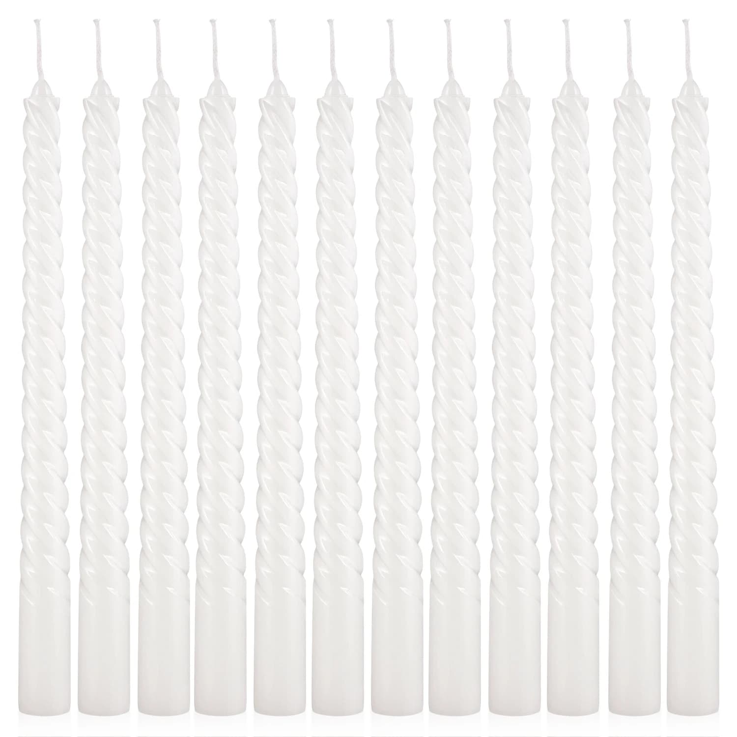 12 bougies en spirale de 10 pouces, bougies de festival, activités de célébration, durée de combusti