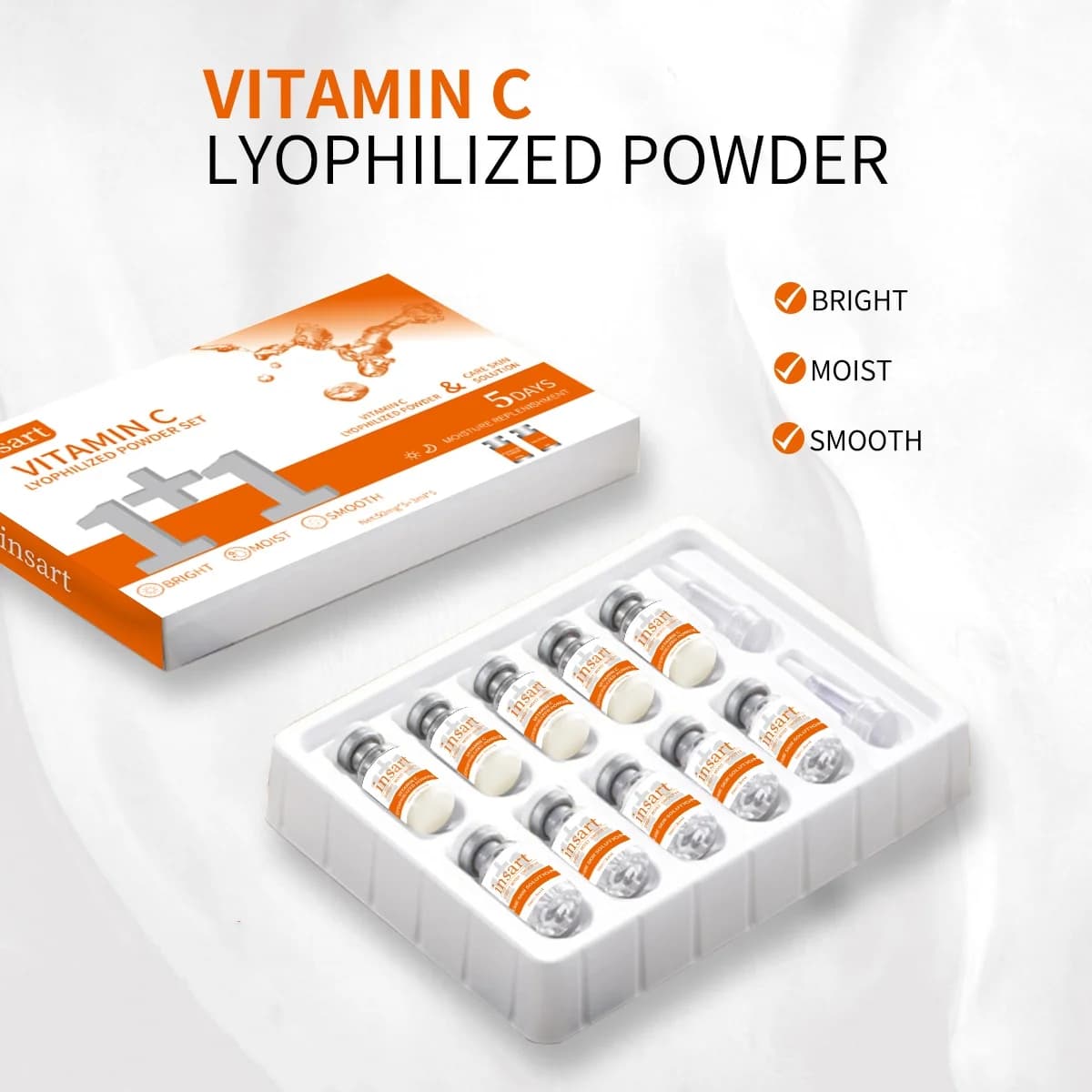 Coffret de Soins à la Vitamine C Lyophilisée (2 Boîtes) – Hydratant et Nourrissant – Cadeau de Noël 