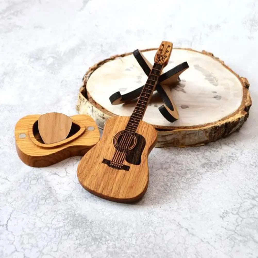 1 coffret cadeau pour amateur de guitare – Plectres de guitare personnalisés gravés, parfaits pour l