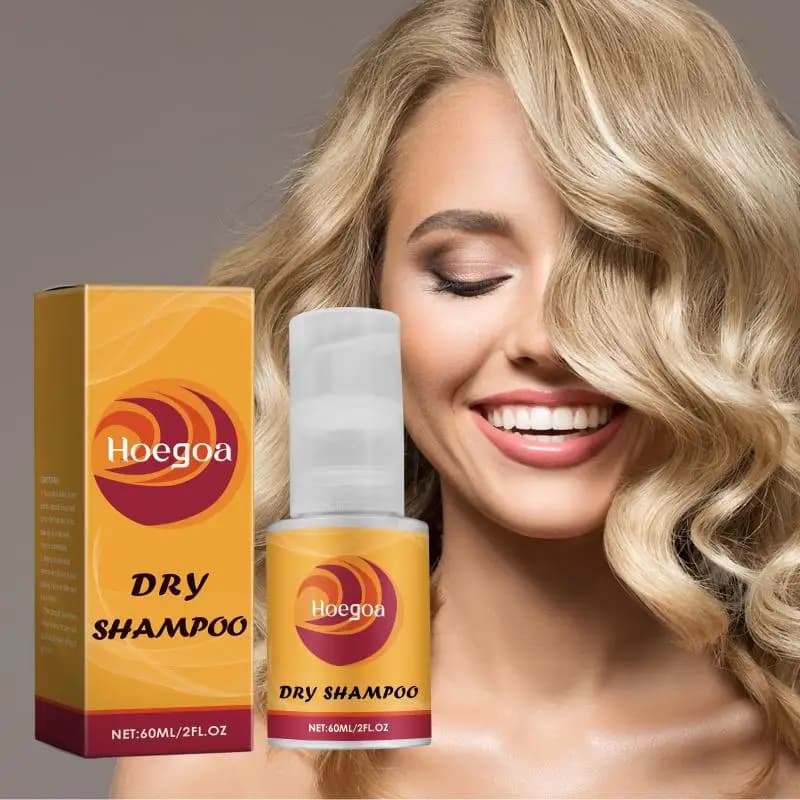 Shampooing Sec Sans Rinçage Volumisant Effet Fluffy Spray Coiffant Rapide Élimine l'Excès de Sébum A