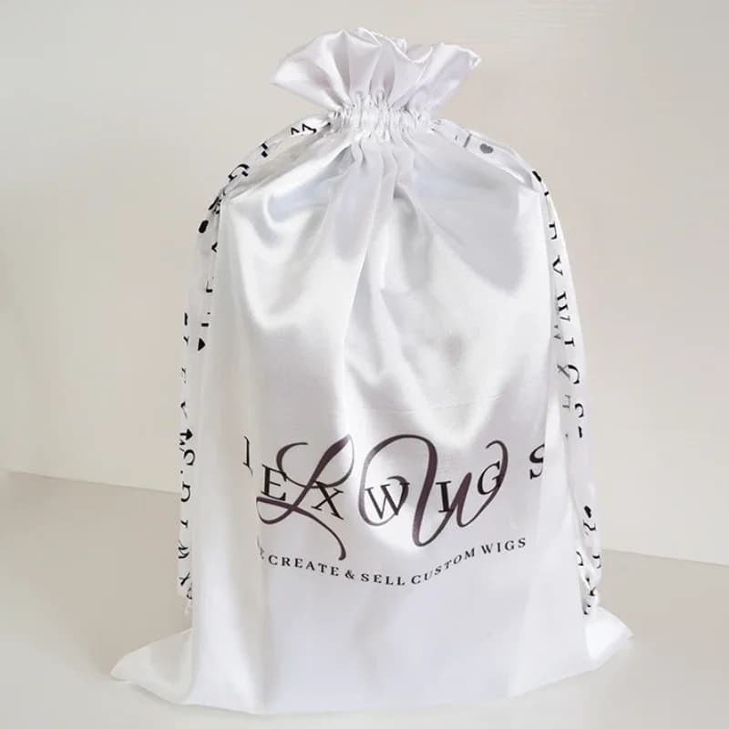 InjGift-Sacs d'Emballage en Satin Poudres, pour le Rangement de Bijoux, Cheveux d'Affaires, Perruque