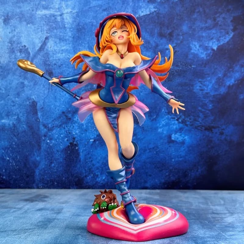 Yu-Gi-Oh! Figurine Yami Yugi de Duel Monsters, Figurine Dark Magician Girl, Modèle PVC de collection