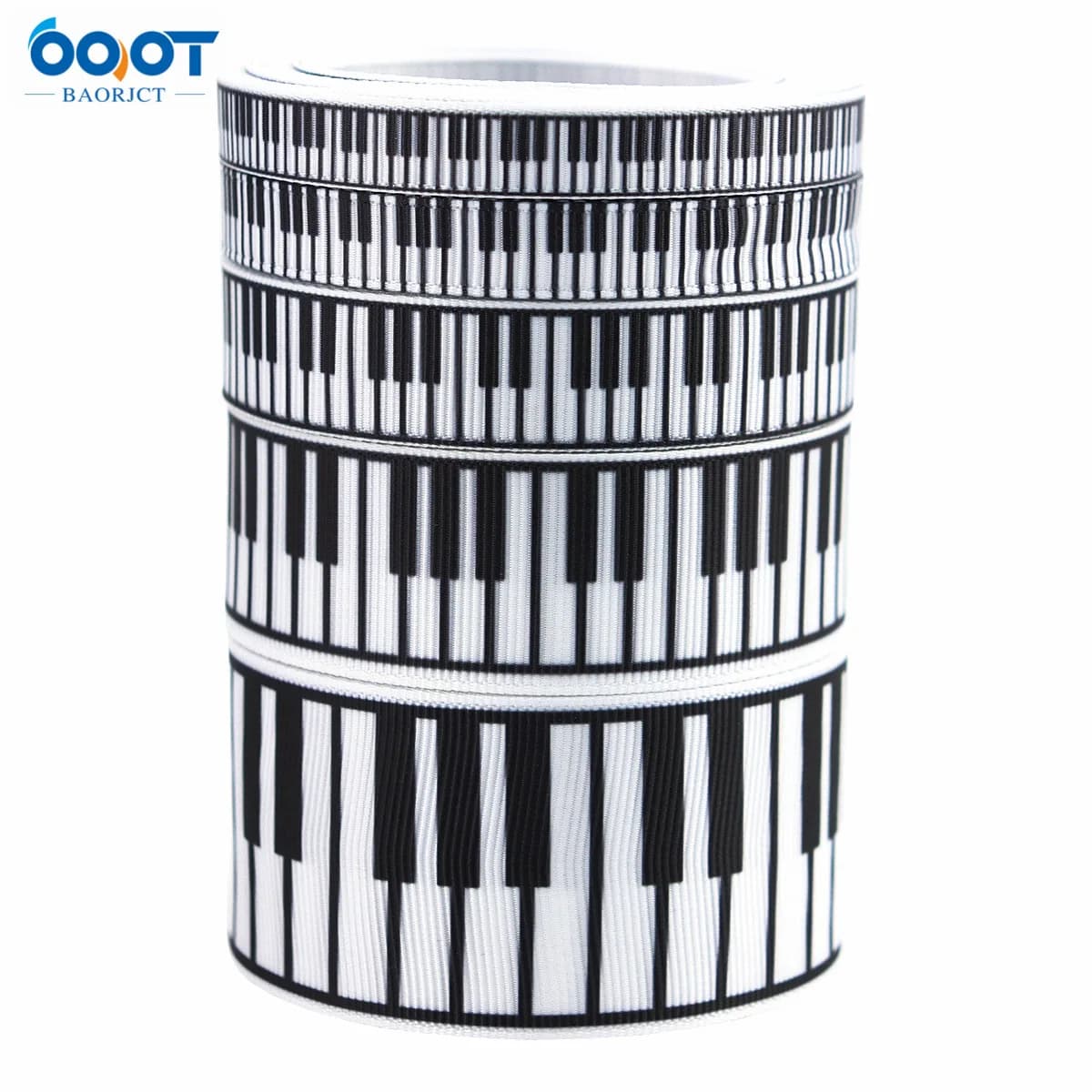 1 rouleau de musique Piano de 2.5Cm, pour mariage, bricolage, emballage de cadeaux, Bouquet Floral, 
