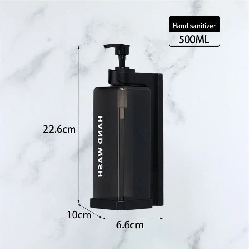 Bouteilles séparées pour shampoing et Gel douche d'hôtel de 500ML, boîtes de désinfectant pour les m